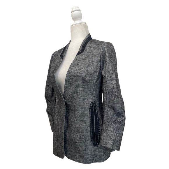 Kobi Halperin Linen Embroidered Grey Blazer Jacket
Size XS - Picture 3 of 9